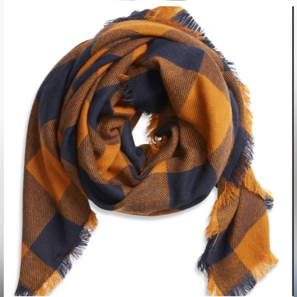 ❌SOLD Madewell Buffalo Check Blanket Scarf - Picture 4 of 7
